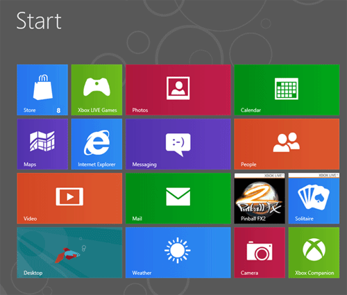 Windows 8 Start Screen